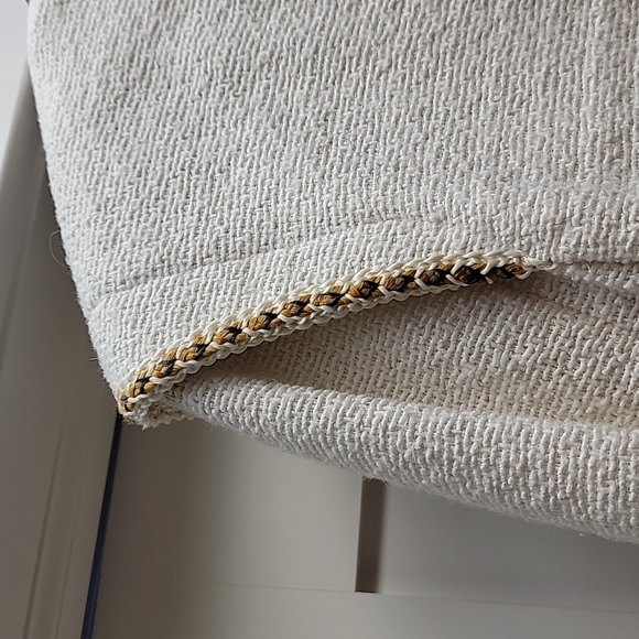 Pronounced shoulder, textured jacket, Zara, size M, cream, EUC - Picture 5 of 5